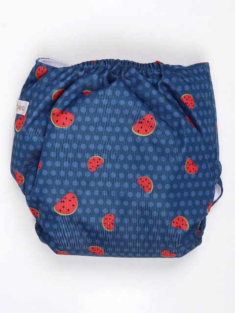 

Kidbea Infants Printed New Freesize Cloth Diaper, Multi