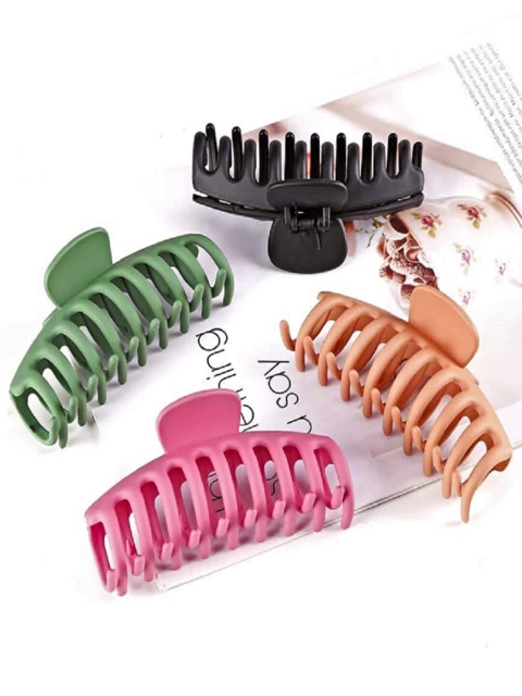 

Proplady Women Pink & Blue Set of 4 Spiral Claw Clip