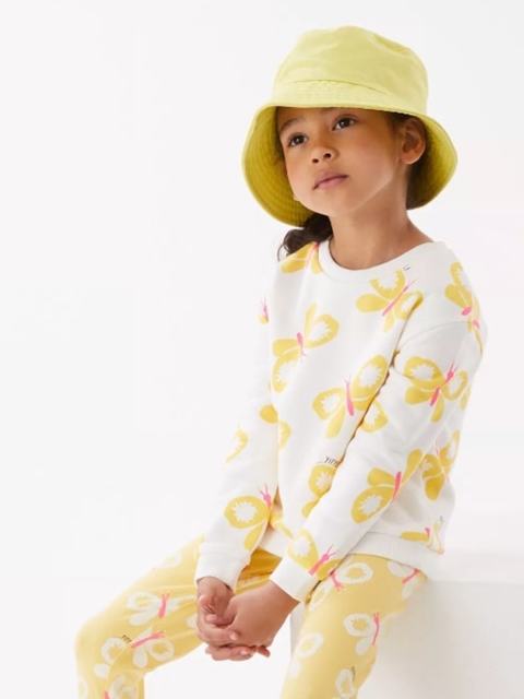

Marks & Spencer Girls White Printed Sweatshirt