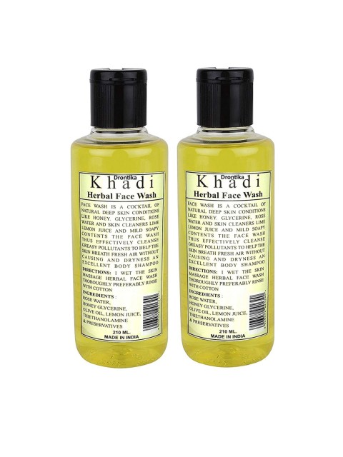 

DRONTIKA Set Of 2 Khadi 100% Herbal Pure Face Wash, Na