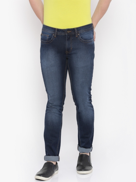 

Peter England Casuals Men Blue Skinny Fit Low-Rise Clean Look Jeans