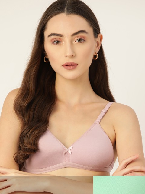 

DressBerry Pack of 2 T-shirt Bras - Non-wired Lightly Padded, Mauve