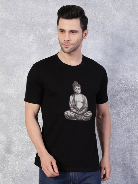 

TheBlackLover Women Black & White Printed T-shirt