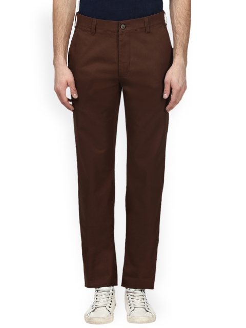 

ColorPlus Men Coffee Brown Slim Fit Regular Trousers