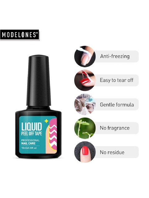 

Modelones Liquid Peel Off Tape Professional Nail Care 10 ml, Multi