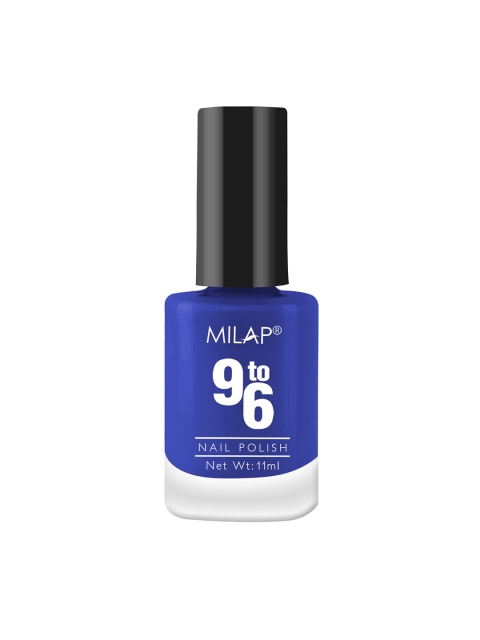 

MILAP Women 9 To 6 Nail Polish,11 ml, Blue