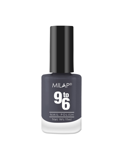 

MILAP Women 9 To 6 Nail Polish,11 ml, Grey