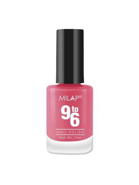 

MILAP 9to6 Nail Polish - Shade 27 11 ml, Pink