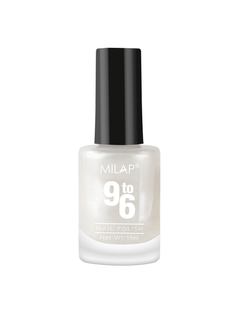 

MILAP Women 9 To 6 Nail Polish,11 ml, White