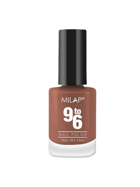 

MILAP 9to6 Nail Polish - Shade 77 11 ml, Brown