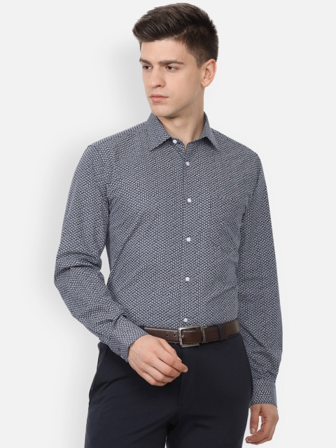 

Van Heusen Men Grey Printed Formal Shirt