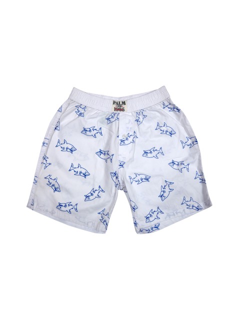 

Palm Tree Boys White Printed Regular Shorts