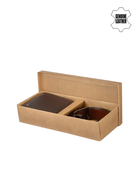 

Teakwood Leathers Men Black & Brown Accessory Gift Set