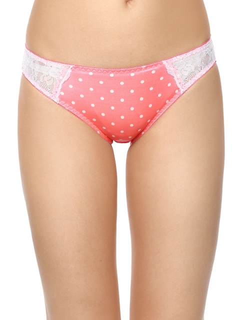

PrettySecrets Women Pink Polka Dot Print Bikini Briefs