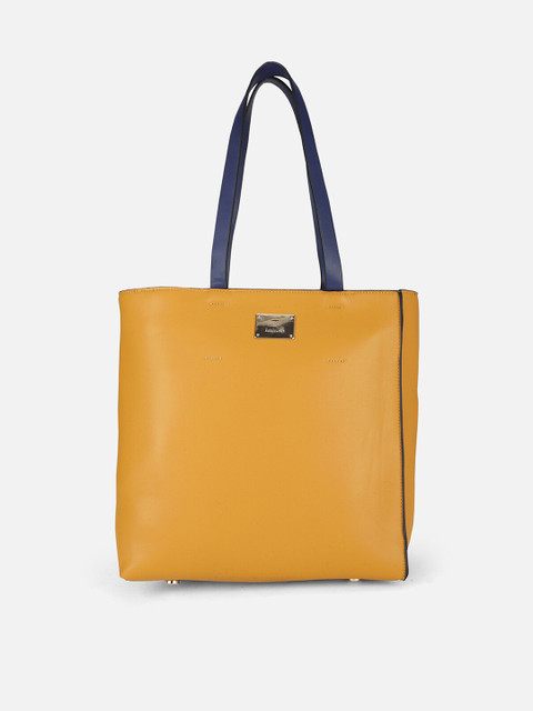 

Van Heusen Woman Mustard Yellow PU Shopper Tote Bag