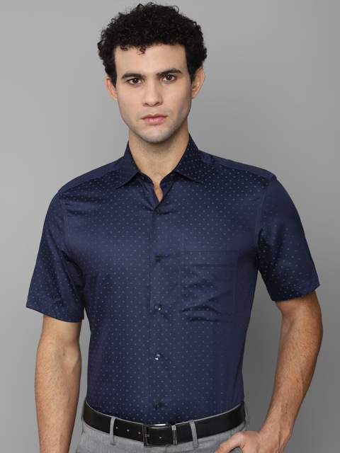 

Louis Philippe Men Navy Blue Formal Shirt