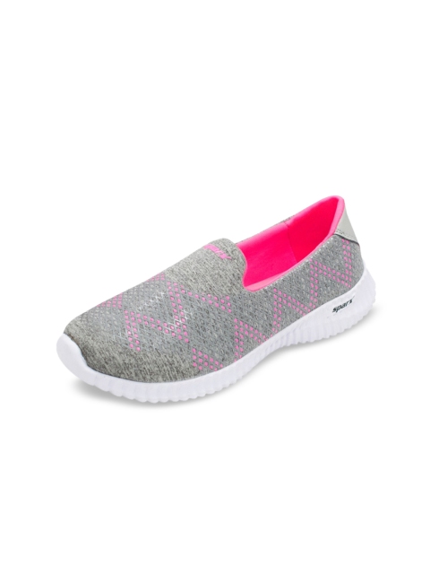 

Sparx Women Grey Printed Slip-On Sneakers