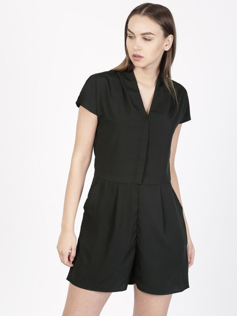 

ether Black Playsuit