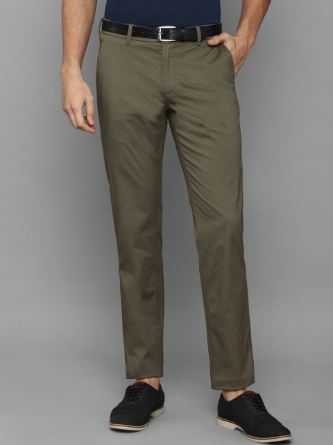 

Louis Philippe Sport Men Olive Green Slim Fit Chinos Trousers