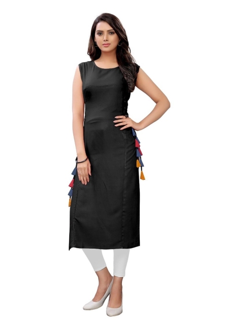 

APNISHA Women Black Kurta