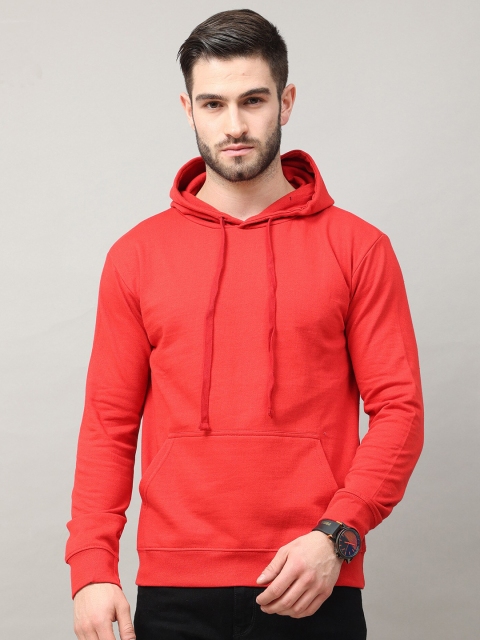 

Jolie robe Men Red Hooded Sweatshirt