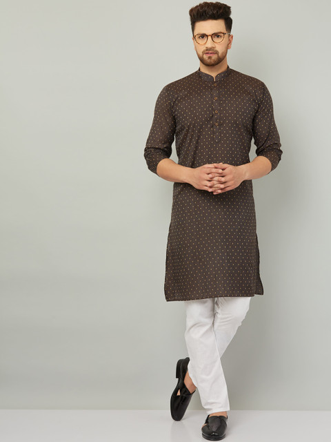 

Armaan Ethnic Men Brown Kurta with Pyjamas