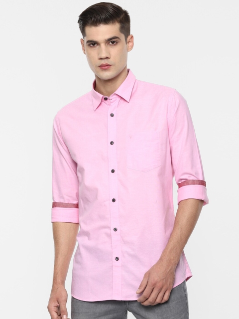 

Van Heusen Sport Men Pink Solid Cotton Slim Fit Casual Shirt