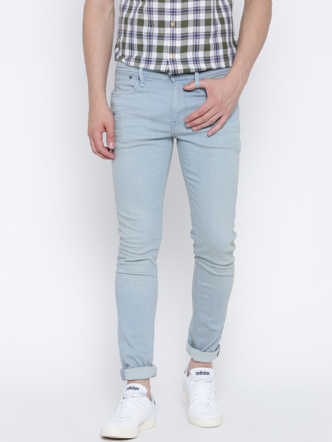 

Pepe Jeans Men Blue Slim Fit Low-Rise Clean Look Stretchable Jeans