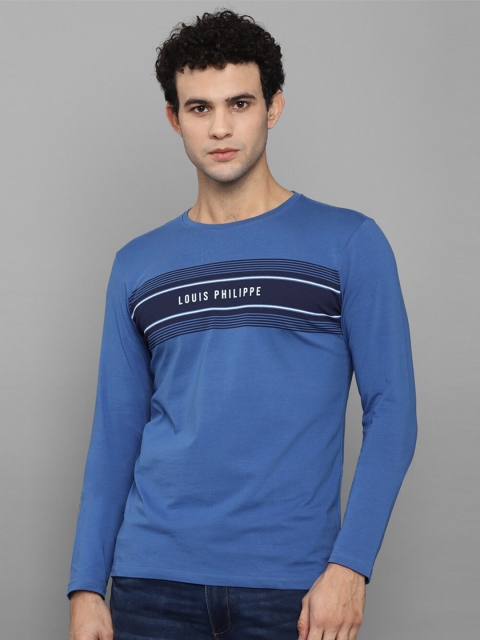 

Louis Philippe Sport Men Blue Typography Slim Fit T-shirt