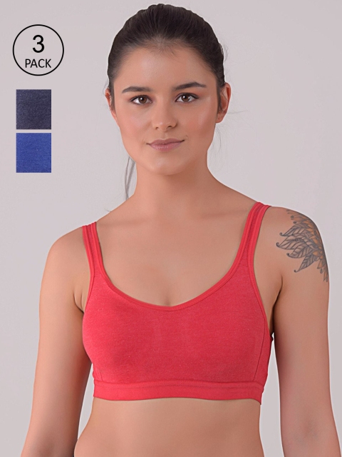 

Apraa & Parma women Blue & Pink Bra set of 3