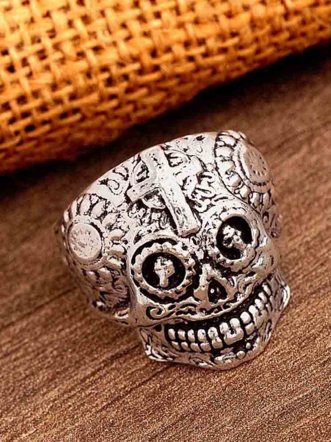 

Voylla Silver-Plated Devil Collection Satan Ring