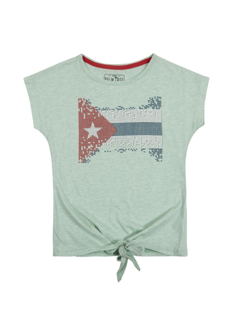 

Palm Tree Girls Green Printed Top