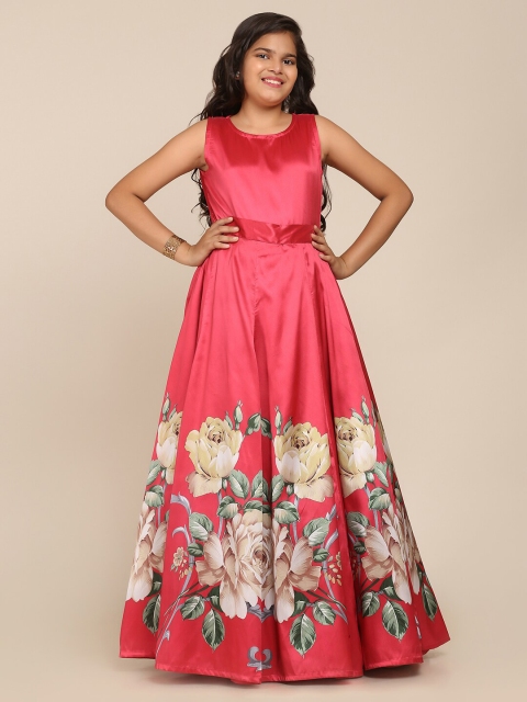 

Bitiya by Bhama Coral Floral Digital Print Dress