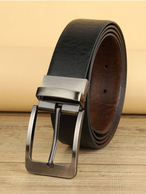 

URBAN ALFAMI Men Black PU REVERSIBLE Belt