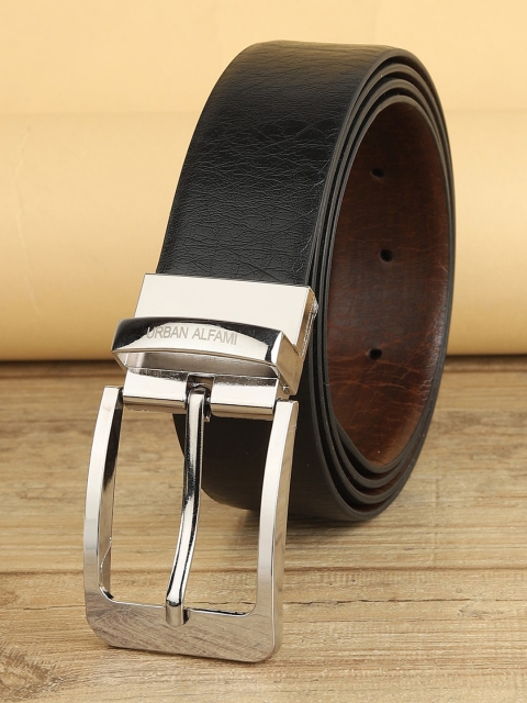 

URBAN ALFAMI Men Black PU Belt
