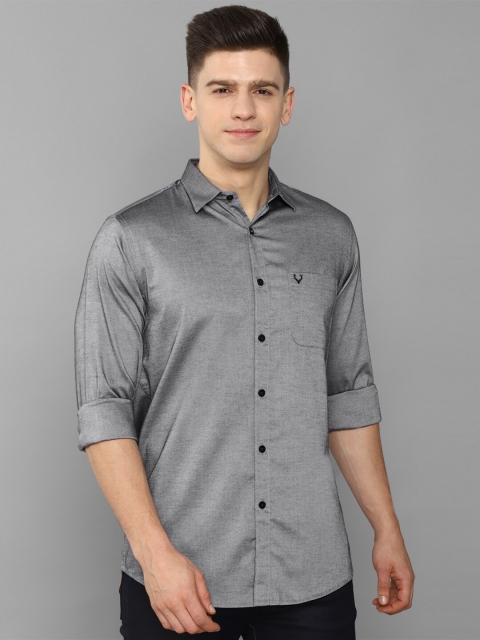 

Allen Solly Men Grey Slim Fit Casual Shirt
