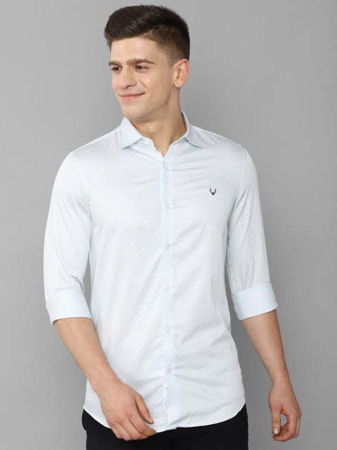 

Allen Solly Men White Slim Fit Printed Casual Shirt