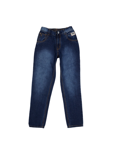 

Palm Tree Boys Blue Regular Fit Mid-Rise Clean Look Jeans
