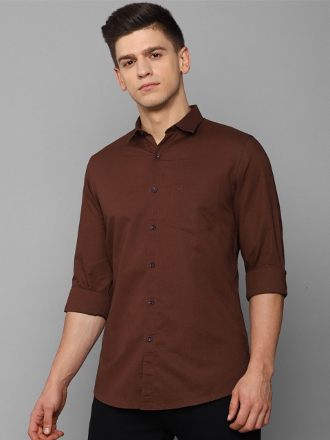 

Allen Solly Men's Brown Slim Fit Casual Shirt