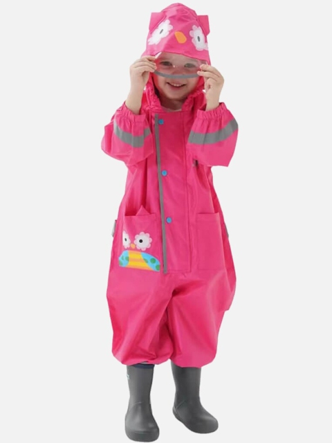 

Little Surprise Box LLP Unisex Kids Pink Rain Jacket