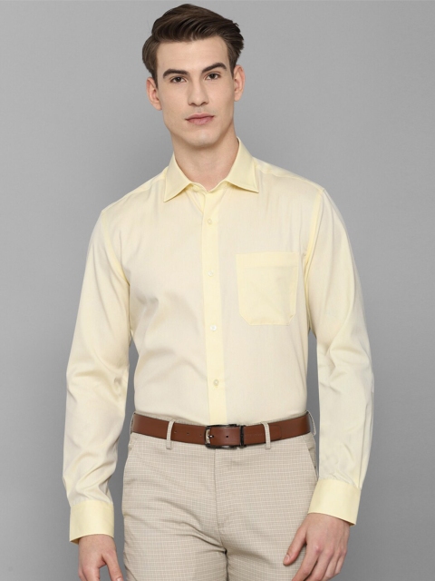 

Louis Philippe Men Yellow Solid Formal Shirt