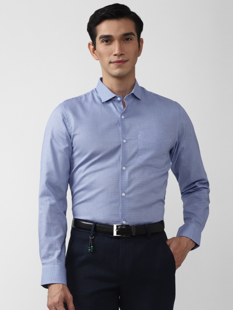 

Peter England Men Blue Slim Fit Formal Shirt