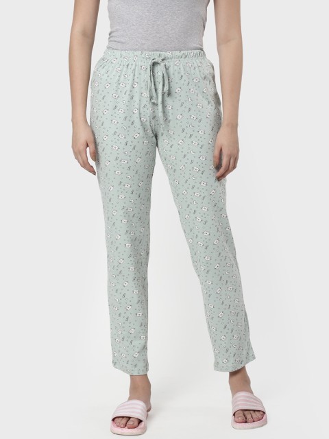

R&B Women Green Printed Lounge Pants
