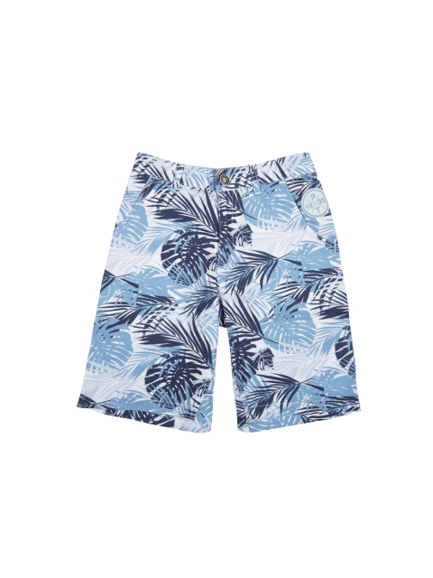 

Palm Tree Boys Grey Solid Cargo Shorts