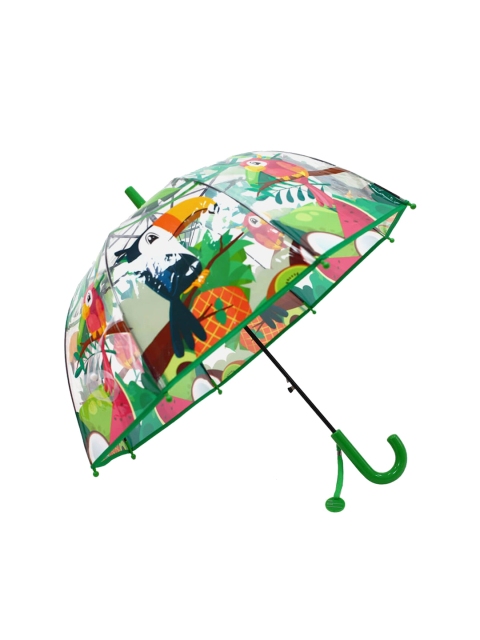 

Little Surprise Box LLP Kids Green & Transparent Printed 2-Fold Umbrellas