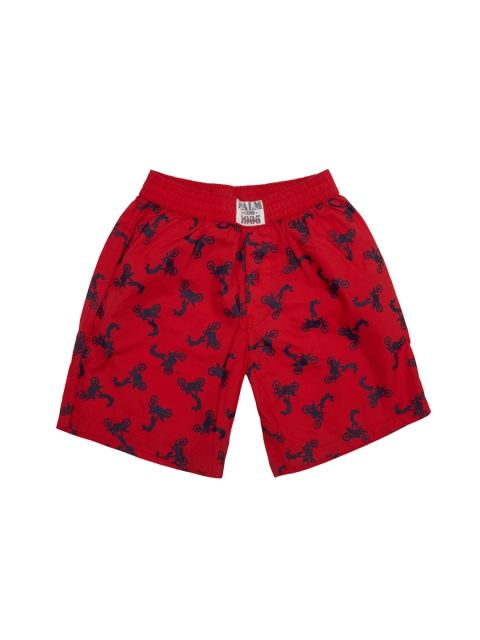 

Palm Tree Boys Red Printed Shorts