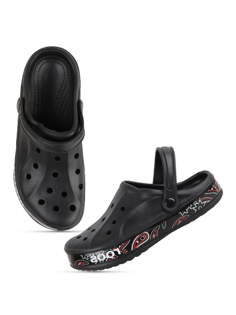 

Try Me Men Black & White Light Weight Clogs