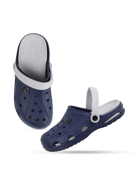 

Try Me Men Navy Blue & Grey Light Weight Clogs