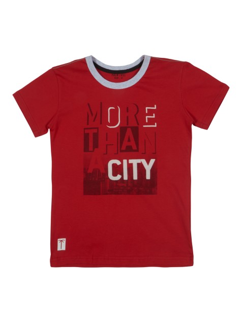 

Palm Tree Boys Red Printed Round Neck T-shirt