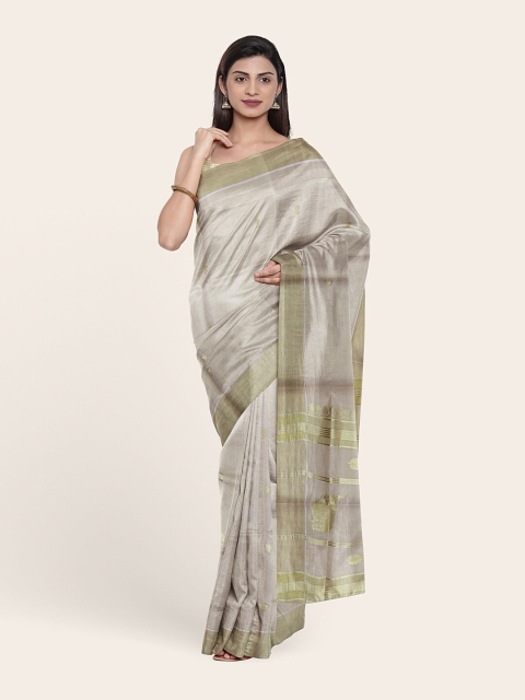 

Pothys Gold-Toned Ethnic Motifs Zari Pure Cotton Saree